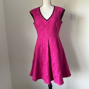 COPY - Nanette Lepore Hot Pink Fit & Flare Dress / Size 6